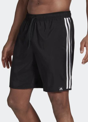 Оригінал adidas classic-length 3-stripes swim shorts gq1103 шорти