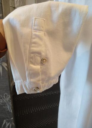 Белая коттоновая рубашка opus8 фото