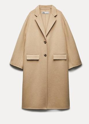 Вовняне пальто zara