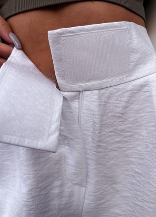Білі жіночі шорти бермуди жіночі прогулянкові повсякденні шорти з липучкою4 фото