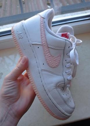 Кожаные кроссовки nike force1 фото