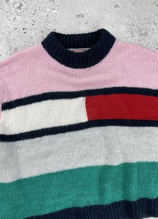 Tommy hilfiger bell sleeve flag sweater женская кофта мирер оригинал4 фото