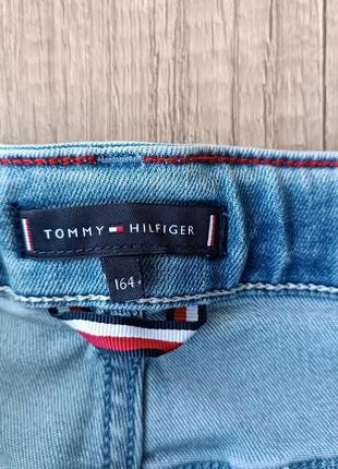 Джинсовые шорты tommy hilfiger steve kb0kb05757 d синий slim tapered fit р.164 см.6 фото