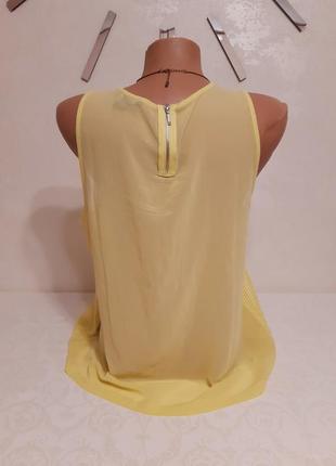 Блуза желтая комбинированная3 фото