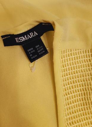 Блуза желтая комбинированная4 фото