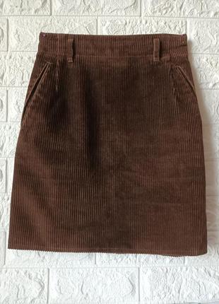 Юбка мини вельвет