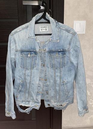 Джинсовая куртка женская pull&bear