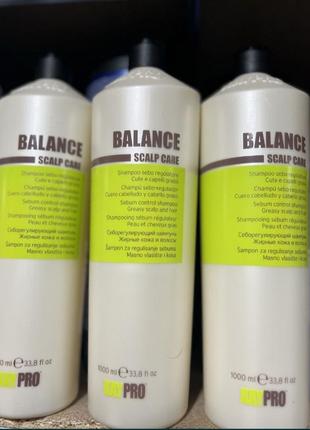 Шампунь для жирной кожи головы и волос kaypro balance scalp care sebum control shampoo