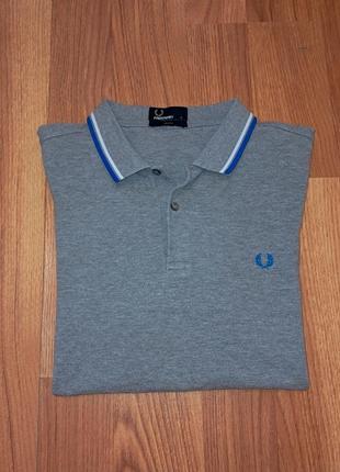 Чоловіча сіра футболка поло fred perry оригінал5 фото