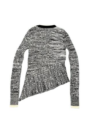 Zoe jordan assymetrical wool&cashmere sweater цікавий асиметричний светрик з шерсті та кашеміру2 фото
