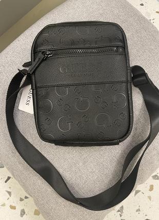 Сумка чоловіча чорна guess