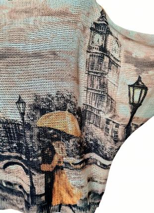 Крутой оригинальный интересный классный яркий винтажный свитер свитер свитерик джемпер с п...