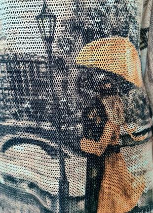 Крутой оригинальный интересный классный яркий винтажный свитер свитер свитерик джемпер с п...