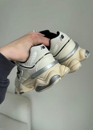 Новинка топовые женские кроссовки sneakersy new balance kv500kgi siva white/beige7 фото
