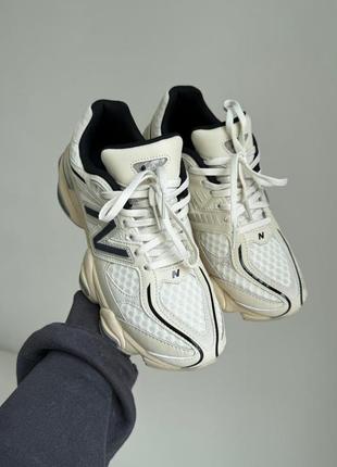 Новинка топовые женские кроссовки new balance 9060 white/beige6 фото