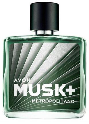 Туалетна вода avon musk metropolitano, 75 мл