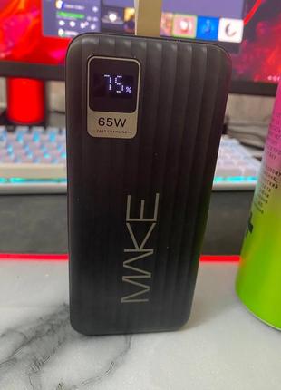 Внешний аккумулятор (павербанк) make mpb-302bk 30000 mah 65w pd+qc black