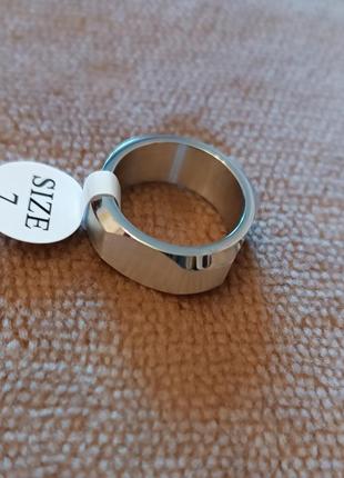 Геометрическое модное кольцо нержавеющая сталь2 фото