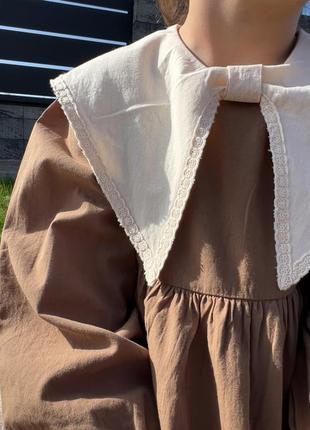 Сукня плаття з комірцем3 фото