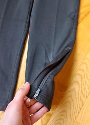 Спортивні штани для хлопчика на тонкому флісі чорні штани5 фото