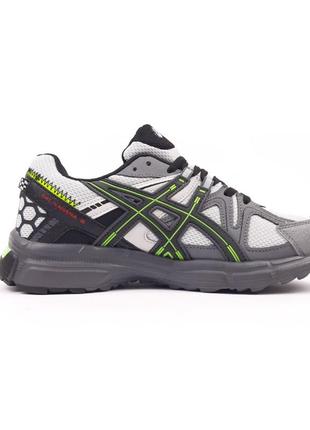 Asics gel-kahana 8 сірі з салатовим 2