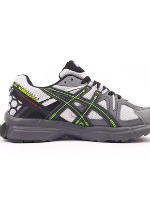 Asics gel-kahan 8 gray green2 фото