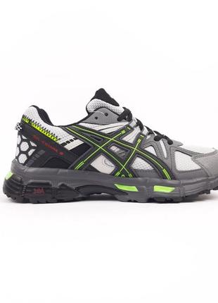 Asics gel-kahan 8 gray green4 фото