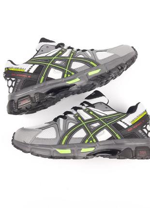 Asics gel-kahana 8 сірі з салатовим 7