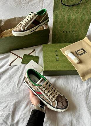 Жіночі кеди у стилі gucci sneakers tennis 19778 фото