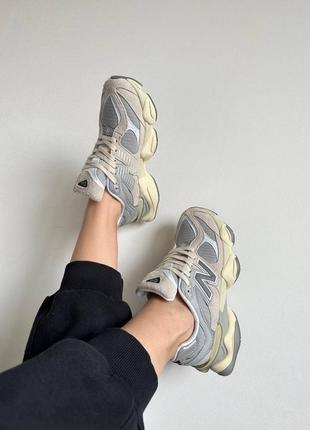 Кросівки сірі new balance 9060 silver metallic 
(жіночі та чоловічі розміри)6 фото