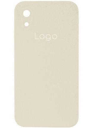 Чохол silicone case square full camera для iphone xr колір 06.light pink 3