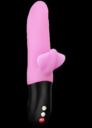 Вибратор-пульсатор с гибкой бабочкой fun factory bi stronic fusion розовый