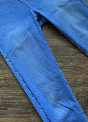 Синие джинсы леггинсы в обтяжку лосины голубые размер xxs xs s new look4 фото