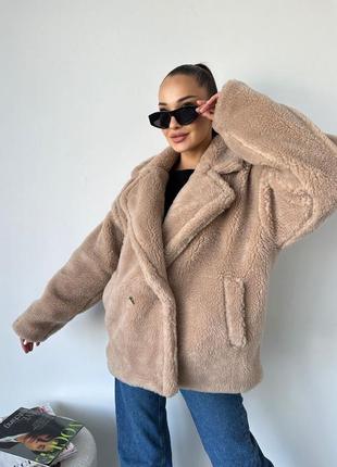 Шуба еко хутро овчина oversize
