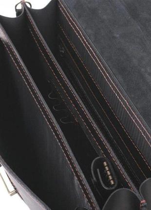 Якісний шкіряний стильний портфель ручна робота5 фото