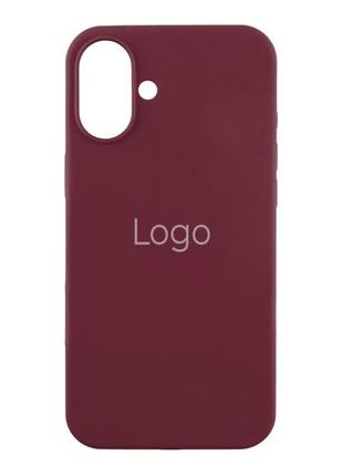Чохол silicone case full size (aa) для iphone 16 колір 42.maroon
