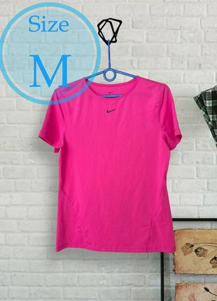 Футболка nike pro pink all over mesh t-shirt, (р. m)