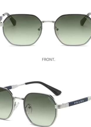 Сонцезахисні окуляри в стилі prada,  люкс якість,  брендовий чохол, коробка, документи.4 фото