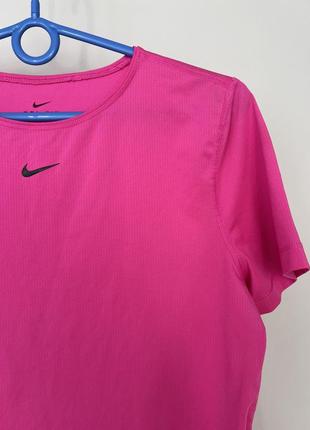 Футболка nike pro pink all over mesh t-shirt, (р. m)3 фото