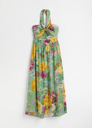 Натуральный сарафан платье вискоза в цветы h&amp;m р.464 фото