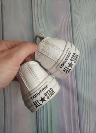 Кожаные кеды converse4 фото