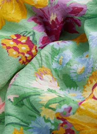Натуральный сарафан платье вискоза в цветы h&amp;m р.468 фото