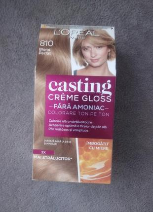 Фарба для волосся loreal casting creme gloss 810 номер