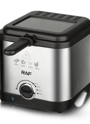 Электрическая фритюрница на 2.5 л для жарки без масла 1000 вт deep fryer raf r.5300 воздушная фритюрница