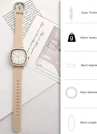 Модные простые арабские цифровые женские кварцевые часы с силиконовым ремешком