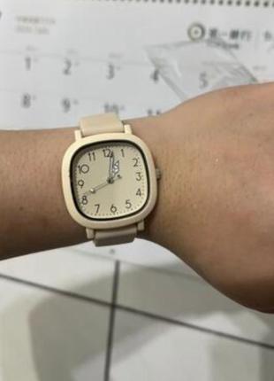 Модные простые арабские цифровые женские кварцевые часы с силиконовым ремешком