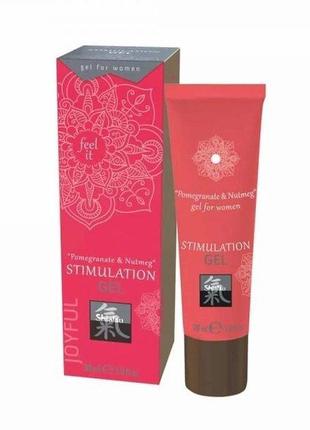 Возбуждающий гель для интимной стимуляции shiatsu гранат и мускатный орех, 30 мл