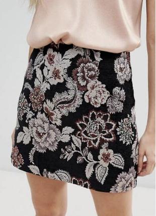 Юбка спідниця new look з вишивкою l