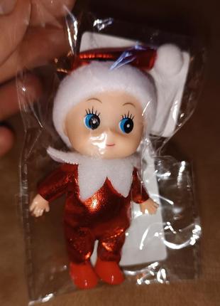 Рождественская маленькая кукла эльф3 фото