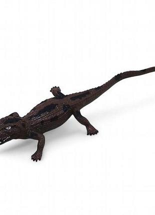Игрушка-антистресс "тянучка гонконг: крокодил" (коричневый)